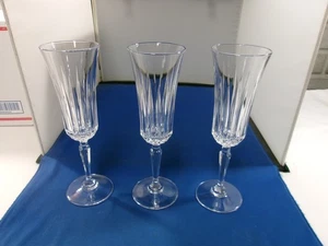 Mikasa "Interlude" TS110 Full Lead Crystal Champagne Flute Glass Set Of 3 - Picture 1 of 8