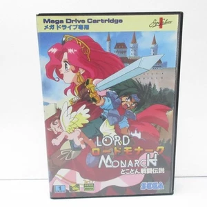Lord Monarch W/Box Manual Sega Mega Drive MD Genesis Good Used Game NTSC-J Japan - Picture 1 of 10