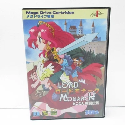 Lord Monarch W/Box Manual Sega Mega Drive MD Genesis Good Used Game NTSC-J Japan - Image 1 of 4