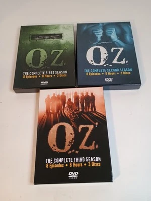 Oz: Season 1, 2 & 3 DVD Lot. VG, . HBO Prison Drama,  - Image 1 of 4