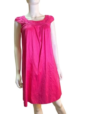 CALYPSO St. Barth Dress Silk Pink Slip Dress Cap Sleeve A Line Size S EUC - Image 1 of 4