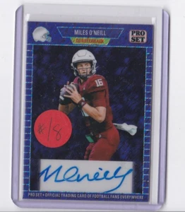 MILES O'NEILL 2024 LEAF COLLECTIVE PROSET PURPLE SHIMMER AUTOGRAPHED ROOKIE #3/8 - Picture 1 of 24
