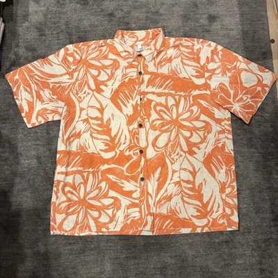 Jams World Rayon Hawaiian Shirt Mens 2XL Floral AOP Red White Button Up Japan - Image 1 of 4