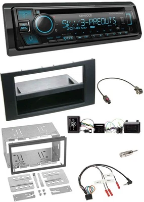 Kenwood Bluetooth USB CD Lenkrad DAB Autoradio für Ford Kuga 2008-2012 schwarz - Bild 1 von 4