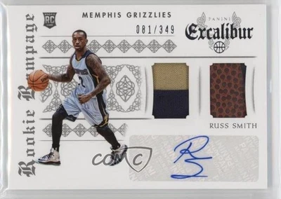 2014-15 Panini Excalibur Rookie Rampage Duals /349 Russ Smith #9 Auto RC - Image 1 of 2