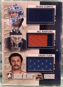 EDMONTON OILERS 2011-12 In The Game Between The Pipes Franchise Jersey Relics - Picture 1 of 2