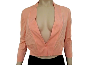 Suéter Cárdigan Talbots Para Mujer Talla M Encogerse de hombros Tejido Corto Clásico Rayón Como Nuevo - Imagen 1 de 9