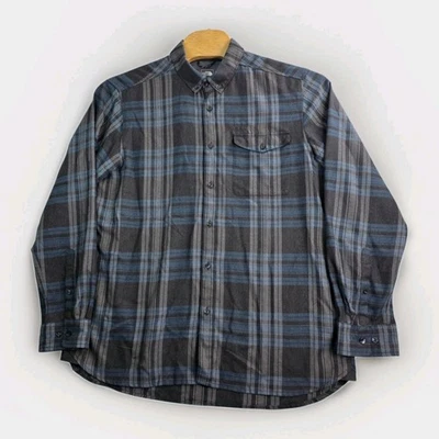 Camisa de franela The North Face Arroyo para hombre XL azul a cuadros tecnología senderismo al aire libre Foto 1 de 4