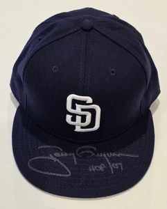 Rare TONY GWYNN Signed NEW ERA Authentic Hat-HALL OF FAME-SAN DIEGO PADRES-JSA - Picture 1 of 8