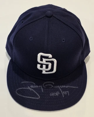 Rare TONY GWYNN Signed NEW ERA Authentic Hat-HALL OF FAME-SAN DIEGO PADRES-JSA - Image 1 of 4