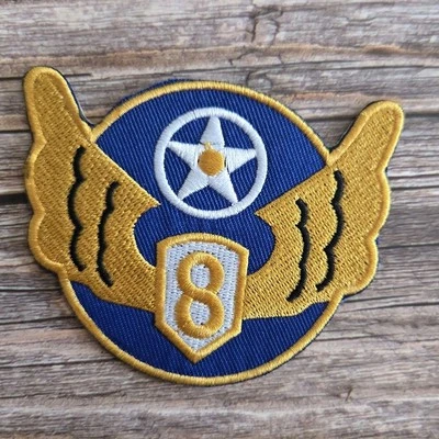 Stranger Things Steve Leather Brown Jacket Cosplay Wings Eight Iron On Patch - Image 1 of 2