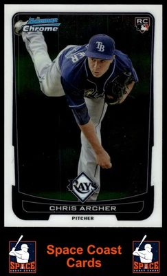 Bowman Chrome #70 Chris Archer 2012 Foto 1 de 2