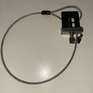 Vintage Security Radio Cassette Loop Lock C-Block with Key and Cable Loop - Bild 1 von 5