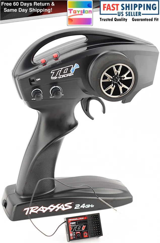 Fits Traxxas UDR Rustler 2CH TQi 2.4GHz Radio Transmitter & TSM Receiver 5ch Rx - Image 1 of 4