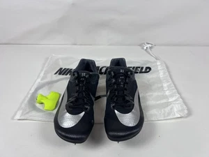 Nike Zoom Rival Sprint Track Shoes Spikes Size 7 Men's 8.5 Women’s Black - Picture 1 of 9
