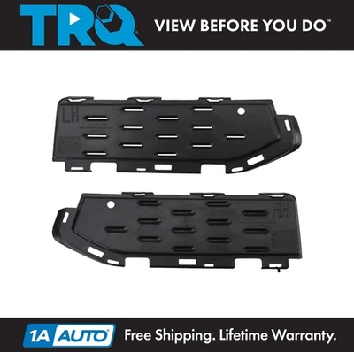 TRQ Fog Light Hole Cover Set Black Fits 2017-2019 BMW 530i 540i - Изображение 1 из 4