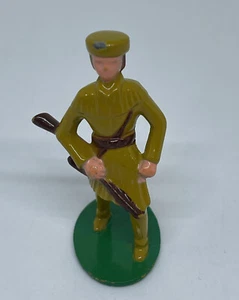 Lincoln Logs Frontiersman Davy Crockett Daniel Boone Metal Painted Figure 2" - Picture 1 of 5