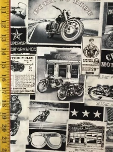 Vintage Motorcycle News Timeless Treasures ( Yard or Half Yard ) ERA-C3646 - Picture 1 of 4