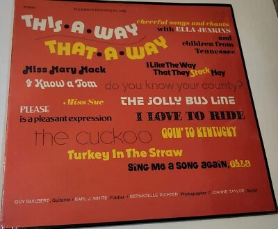 Ella Jenkins  This-A-Way, That-A-Way  1973  Folkways FC 7546  Folk  SEALED  MINT - Image 1 of 2