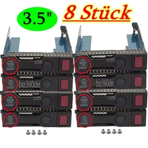 Caddy disque dur 8x 3,5" LFF SATA SAS pour HP ProLiant DL380 DL360 Gen8 Gen9 - Photo 1/8