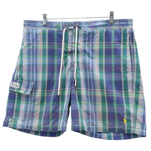 Polo Ralph Lauren Board Shorts Mens Medium Multicolor Plaid Preppy Swim Trunks - Picture 1 of 9