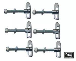 6 X sujetador antiluz bloqueo de caída ZP M12 x 75 mm cajas de caballo remolque camiones puerta trasera - Imagen 1 de 7