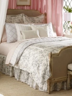 Ralph Lauren SAINTE HONORE Toile 3P Full Queen Duvet Cover Shams Set NIP RARE - Image 1 of 4