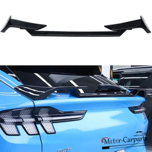For 2021-2025 Ford Mustang Mach-E Rear Trunk Spoiler Lip Wing Gloss Black 3PCS - Picture 1 of 16