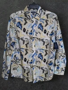 Mens Club Room Colorful Paisley Long Sleeve Button Up Shirt New NWT Size M - Picture 1 of 6