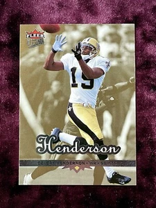 Maglia Devery Henderson 2006 Fleer Ultra Gold RC #125 come nuova Saints Rookie LSU HOF - Foto 1 di 2