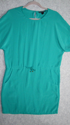 UNDERCOVER Camicia Victoria Secret abito donna XS cravatta verde vita maniche berretto tasche