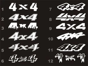 4x4 decals fits Dodge Ram bedside 12 styles 15 colors - Picture 1 of 2