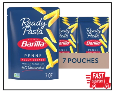 Barilla Ready Pasta Fully Cooked Penne Pasta Non-GMO & Kosher 7 oz Pack of 7 - Image 1 of 3
