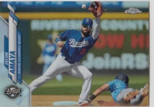 2020 Topps CHROME Pro Debut JACOB AMAYA Refractor Rookie Card #12 Dodgers 37/99 - Picture 1 of 1