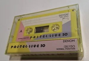 DENON PASTEL LIVE DX1 Y50 KASETA MAGNETOFONOWA/D2705 - Zdjęcie 1 z 3