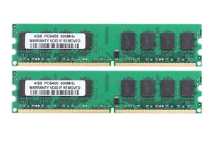 DDR2 RAM 8 GB 2X 4 GB 2Rx4 PC2-6400 800Mhz 240Pin Desktop Memory Only AMD CPU - Picture 1 of 6