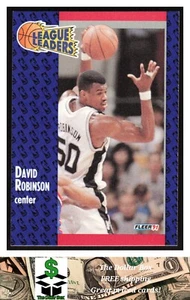 1991-92 Fleer #225 David Robinson - San Antonio Spurs - Picture 1 of 2