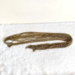 1920s Vintage Brass Rosary String for Neck Wearing Chains Rare Collectible MT53 - Picture 1 of 4