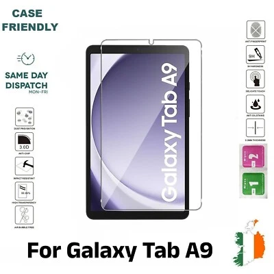 For Samsung Galaxy Tab A9 Tempered Glass Screen Protector Saver X110 X115 New