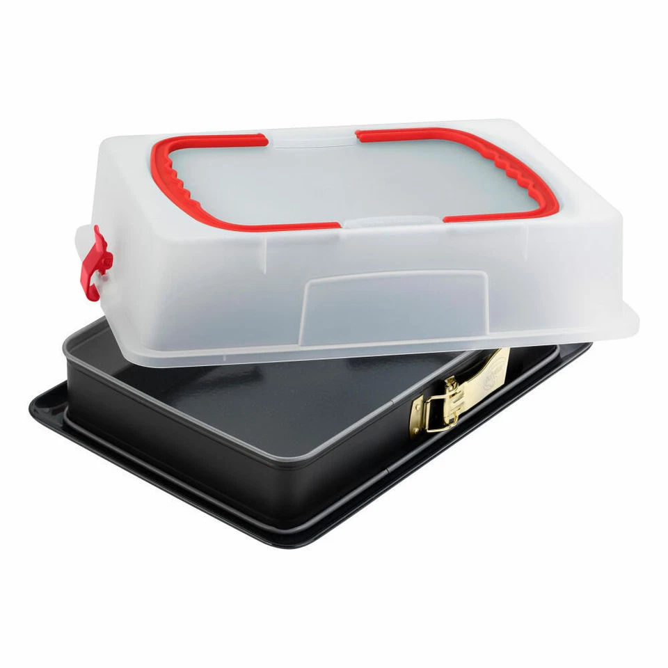 Dr. Oetker Rechteck-Springform BackIdee mit Haube Emaille Backform Kuchenform - Bild 1 von 1