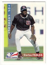 1998 Grandstand Texas League Top Prospects CARLOS FEBLES - Wichita Wranglers