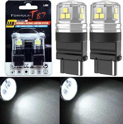 LED 15W 3155 White 5000K Two Bulbs Light Back Up Reverse Replacement Stock Fit - Image 1 of 4