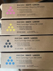 Ricoh Genuine TONER FOR IM C3500 C3000 842251 842252 842253 842254 - Picture 1 of 1