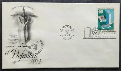 United Nations - Scott 187 - Definitive Issue - 1968 - First Day Cover - Image 1 of 2