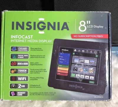 Insignia Infocast 8" Internet Portable Media Display Tablet No Subscription Fees - Image 1 of 4