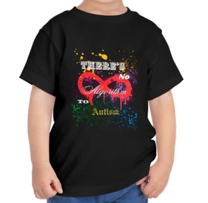 There's No Algorithm to Autism, Autism Awareness Kleinkind Kurzarm T-Shirt - Bild 1 von 21