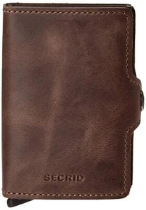 Secrid Twin Wallet, Vintage Chocolate, Genuine Leather with RFID Protecton TV... - Picture 1 of 5