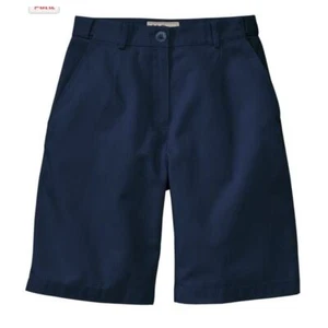 L.L. Bean Womens Wrinkle Free Bayside High Rise Hidden Comfort Shorts Sz 12 NEW - Picture 1 of 14