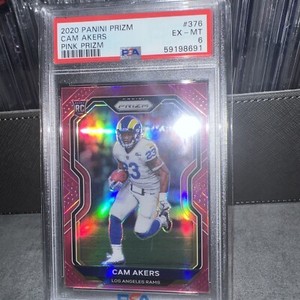 2020 Panini Prizm - Rookie Pink Prizm #376 Cam Akers (RC)