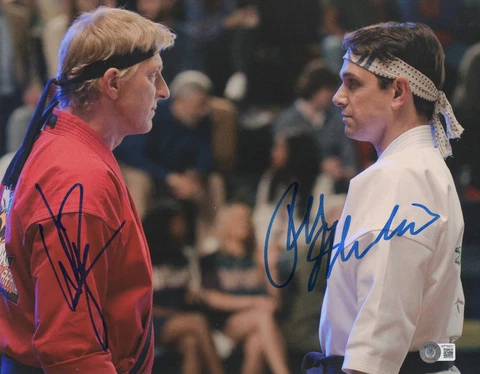 RALPH MACCHIO WILLIAM ZABKA SIGNED AUTOGRAPH COBRA KAI 11X14 PHOTO BAS BECKETT Cover